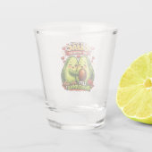 Cute Avocado Valentine’s Love Design, kawaii Love Shot Glas (Achterkant)