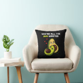 Cute Avocado Vegan Avo Wanted Joke Kussen (Stoel)
