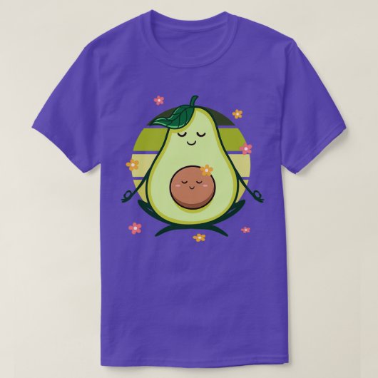 Cute Avocado Vegan T-shirt (Design voorkant)