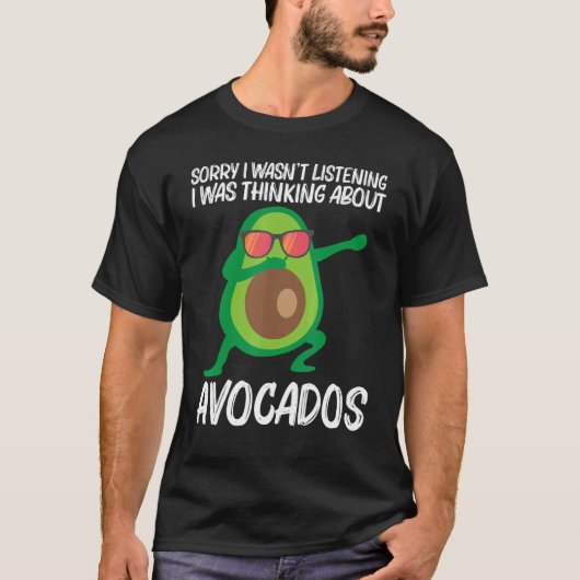 Cute Avocado voor mannen, gezond Plant voor fruit T-shirt (Voorkant)
