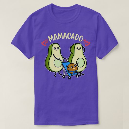 Cute Avocado Zwangerschap Mamacado Mam T-shirt (Design voorkant)