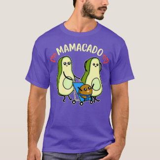 Cute Avocado Zwangerschap Mamacado Mam T-shirt