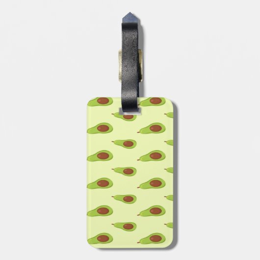Cute Avocadobagagelabel Bagagelabel (Achterkant verticaal)