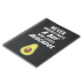 Cute Avocadogeschenken voor Jongens Guacamole voor Notitieboek (Linkerzijde)