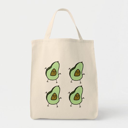 Cute Avocados Tote Bag (Voorkant)