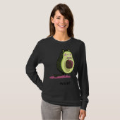 Cute Avocat Avocado Pink Cat Kitten Pun Healthy Ve T-shirt (Voorkant volledig)