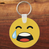 Cute aww huilt niet emoji sleutelhanger (Voorkant)