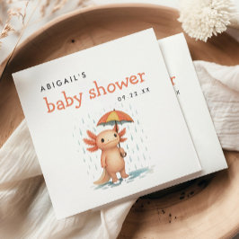 Cute Axolotl Baby Shower Servet