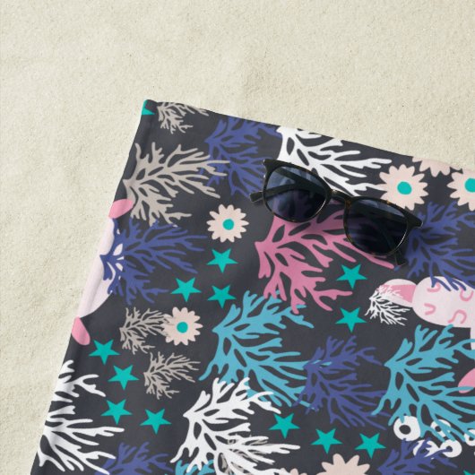 Cute Axolotl Beach Towel Strandlaken (In situ)