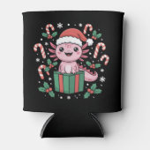 Cute Axolotl Christmas Animal Amphibian Holiday Blikjeskoeler (Voorkant)