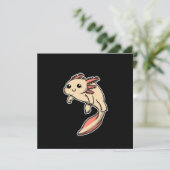 Cute Axolotl Costume Amphibian Gift Idee Kaart (Staand voorkant)