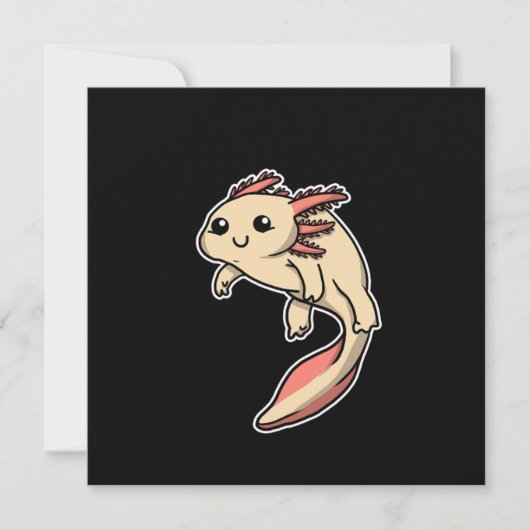 Cute Axolotl Costume Amphibian Gift Idee Kaart (Voorkant)