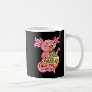 Cute Axolotl Eating Ramen Noodles Kawaii Anime Gir Koffiemok