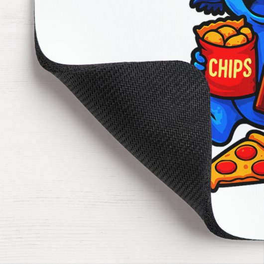 Cute Axolotl Funny Snaxolotl Snacks A Lot Axolotl  Muismat (Hoek)