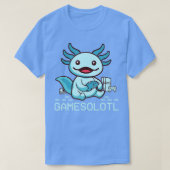 Cute Axolotl Gamesolotl Blue Axolotl Salamander K T-shirt (Design voorkant)