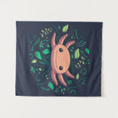 Cute Axolotl Gift| Axolotl for Birthday Wandkleed (Voorkant (horizontaal))