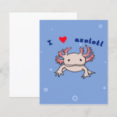 Cute Axolotl Gift| Axolotl voor Valentijns (Voorkant / Achterkant)
