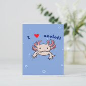 Cute Axolotl Gift| Axolotl voor Valentijns (Staand voorkant)