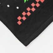 Cute Axolotl I Love Christmas A-lotl Xmas Hat Sant Fleece Deken (Hoek)