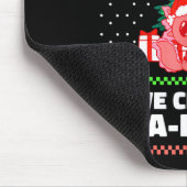 Cute Axolotl I Love Christmas A-lotl Xmas Hat Sant Muismat (Hoek)