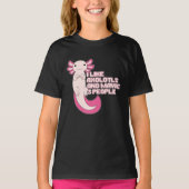 Cute Axolotl | Ik hou van Axolotls en misschien 3 T-shirt (Voorkant)