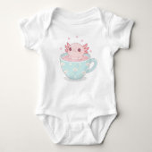 Cute axolotl in a cup romper (Voorkant)