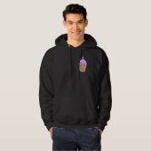 Cute Axolotl In Boba Tea Hoodie (Voorkant volledig)
