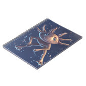 Cute axolotl in water notitieboek (Linkerzijde)