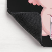 Cute Axolotl Japanse aardbeienmelk Anime Pink K Muismat (Hoek)