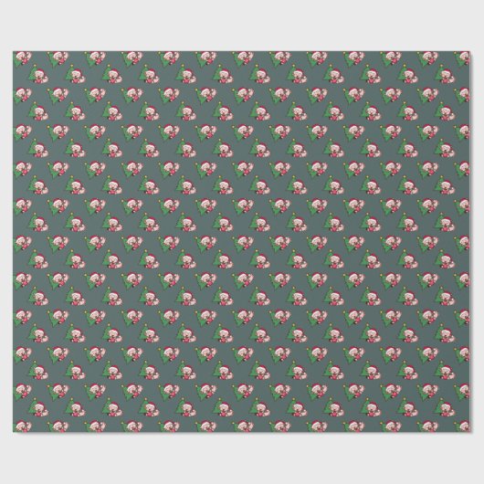 Cute Axolotl Kerstmis Cadeaupapier (Vlak)