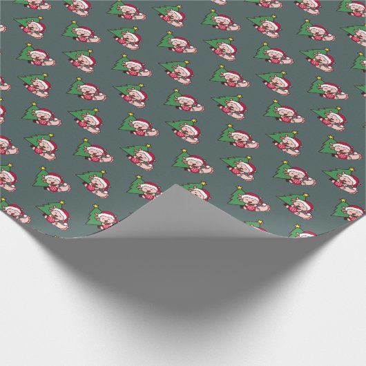 Cute Axolotl Kerstmis Cadeaupapier (Hoek)