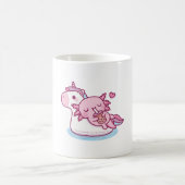 Cute Axolotl-koeling op Unicorn Pool Float Drinki Koffiemok (Center)
