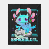 Cute Axolotl Lover Gamesalotl Gaming Axolotl Kinde Fleece Deken (Voorkant)
