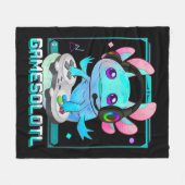 Cute Axolotl Lover Gamesalotl Gaming Axolotl Kinde Fleece Deken (Voorkant (Horizontaal))