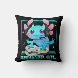Cute Axolotl Lover Gamesalotl Gaming Axolotl Kinde Kussen