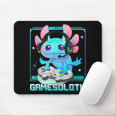 Cute Axolotl Lover Gamesalotl Gaming Axolotl Kinde Muismat (Met muis)
