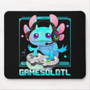 Cute Axolotl Lover Gamesalotl Gaming Axolotl Kinde Muismat