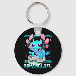 Cute Axolotl Lover Gamesalotl Gaming Axolotl Kinde Sleutelhanger