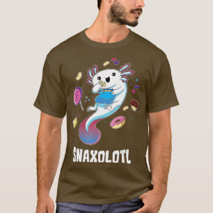 Cute Axolotl Lover Snaxolotl (107) T-shirt