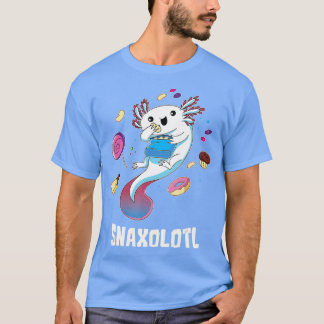 Cute Axolotl Lover Snaxolotl (107) T-shirt