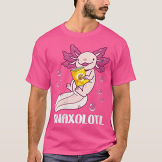 Cute Axolotl Lover Snaxolotl (115) T-shirt