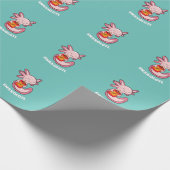 Cute Axolotl Lover Snaxolotl Kawaii Axolotl Food Cadeaupapier (Hoek)