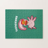 Cute Axolotl Lover Snaxolotl Kawaii Axolotl Food Legpuzzel (Horizontaal)