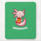 Cute Axolotl Lover Snaxolotl Kawaii Axolotl Food Muismat (Voorkant)