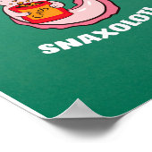 Cute Axolotl Lover Snaxolotl Kawaii Axolotl Food Poster (Hoek)