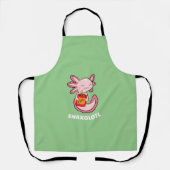 Cute Axolotl Lover Snaxolotl Kawaii Axolotl Food Schort (Voorkant)