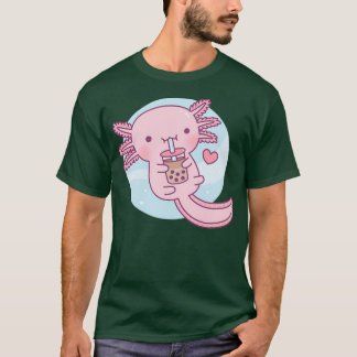 Cute Axolotl Loves Bubble Tea 1 T-shirt