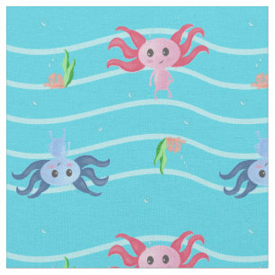 Cute Axolotl onderwater Stof