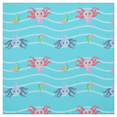 Cute Axolotl onderwater Stof (Swatch)