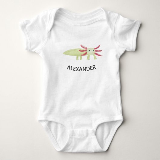Cute Axolotl Personalized Romper (Voorkant)